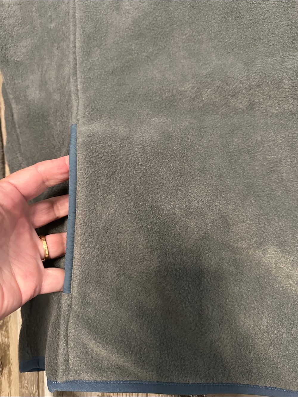 Men's Local Boy Quarter Snap Fleece Pullover - Gray and Blue NWT! - Picture 5 of 8